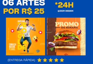 Eu vou Criar 06 posts profissionais para suas redes sociais