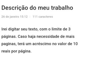 Eu vou Digitar textos pra você, ou te ajudar a criar um.