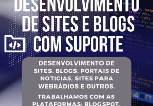 Eu vou criar seu Site Blogspot, Wix, para seu Negócio.