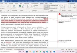 Eu vou digitar e/ou revisar seus textos