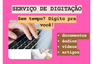 Eu vou digitar os textos e áudios que precisar
