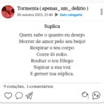 Eu vou escrever uma poesia sobre o que você quiser