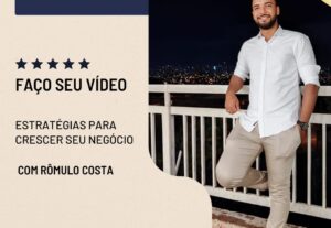 Eu vou fazer um vídeo propaganda do seu trabalho/ produto.