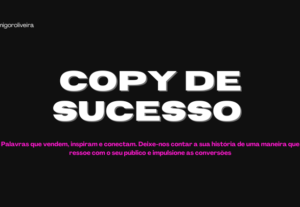 Eu vou fazer uma copy de sucesso para seu nicho