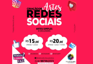 Eu vou produzir artes para redes sociais e sites.