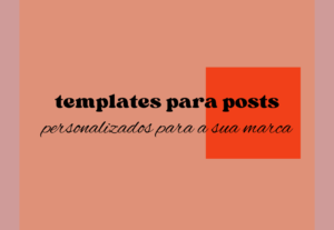 Eu vou fazer posts para a sua rede social