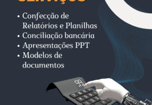 Eu vou fazer planilhas e controles.