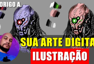 Eu vou fazer sua ilustração digital e desenho
