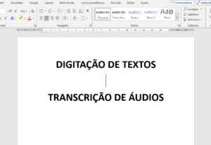 Eu vou digitar textos, redigir e-mails, transcrever áudios.