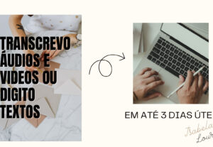 Eu vou fazer a digitação perfeita para você ou sua empresa.
