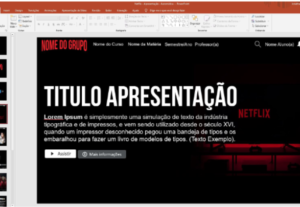 Eu vou melhorar seus slides e Power point