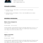 Eu vou criar seu currículo de forma profissional e eficaz.