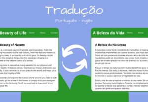 Eu vou traduzir um texto para você. ingês - português