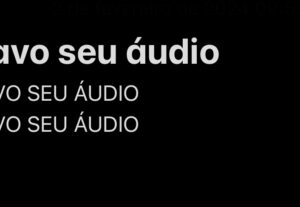 Eu vou Gravar um áudio de sua propaganda e entregar hoje