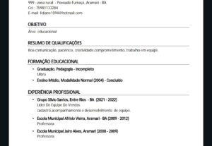 Eu vou Fazer seu currículo profissional de forma estratégica