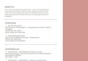 Eu vou Digitar textos de currículos e Mídia Social
