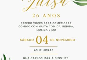 Eu vou fazer o convite do seu evento em até 48h.