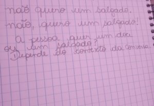 Eu vou Gravar áudios, traduzir textos ou fazer redação.