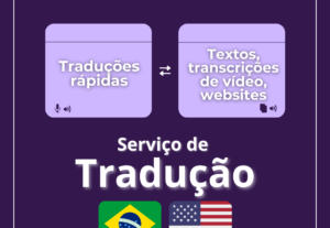 Eu vou traduzir textos de inglês para português e vice versa...