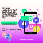 Eu vou criar post para sua rede social Facebook e Instagram