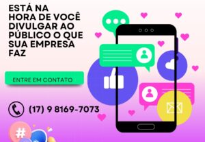 Eu vou criar post para sua rede social Facebook e Instagram