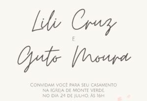 Eu vou criar convites únicos e cheios de significado
