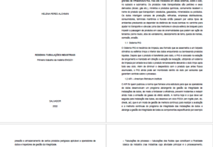 Eu vou estruturar trabalhos e textos oficiais