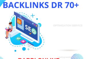 Eu vou criar 1 BACKLINK DR 70+ Rede própria, todos dofollow