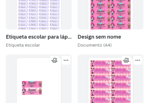 Eu vou  fazer Cartões de visita e convites.
