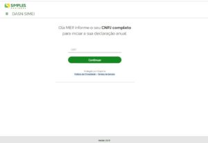 Eu vou fazer sua declaração anual de faturamento do Mei