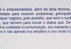 Eu vou fazer digitação de texto e transcrição.