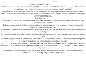 Eu vou fazer um copywrite para você.