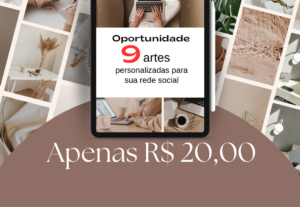 Eu vou criar 9 artes para post de sua rede social.