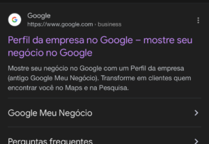 Eu vou Colocar seu negócio no Google meu negócio