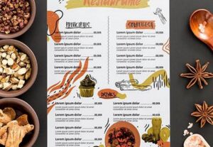 Eu vou Fazer um cardápio pro seu restaurante.