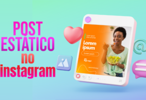 Eu vou criar um post estático de Instagram pra você