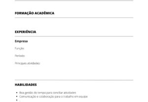 Eu vou Montar textos de currículos