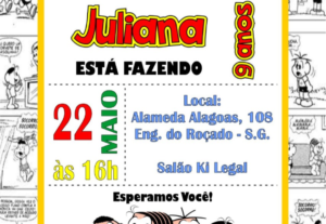 Eu vou fazer convite personalizado para sua festa.