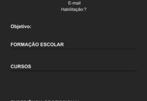 Eu vou Digitar textos e formatar currículos