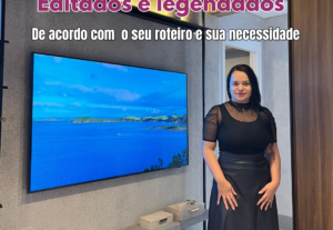 Eu vou Gravar áudios e vídeos já editados com legenda.