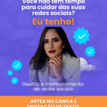 Eu vou fazer Artes no canva, digitar textos