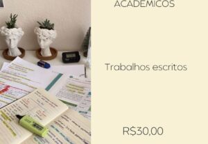 Eu vou fazer seus trabalhos escritos
