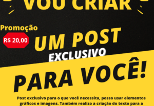Eu vou criar um post exclusivo para você