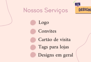 Eu vou Criar Logos, post para instagram, convites, tags