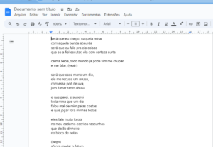 Eu vou fazer a Composição da sua música