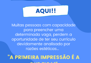 Eu vou fazer seu currículo profissional