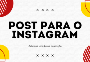Eu vou fazer seu post do insta