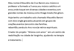 Eu vou digitar e/ou corrigir seus textos ou postagens