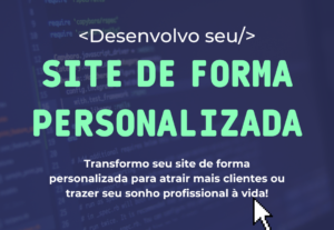 Eu vou criar um site personalizado para você