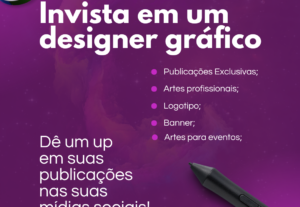 Eu vou criar Artes, Logotipos e Textos envolventes